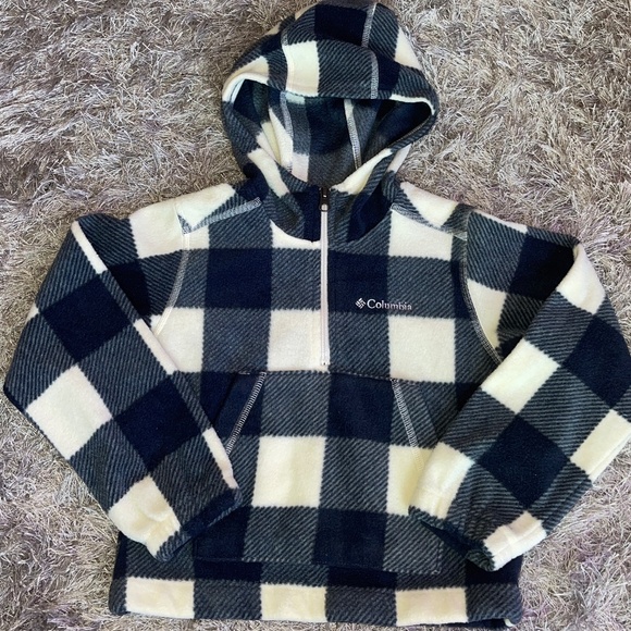Columbia Other - Boy’s Columbia Quarter Zip Fleece Hooded Pullover